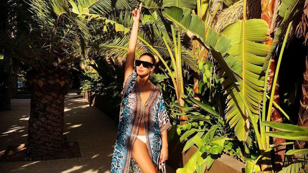 Rocío,  despidiendo el mes de agosto de 2020, desde su perfil de Instagram.