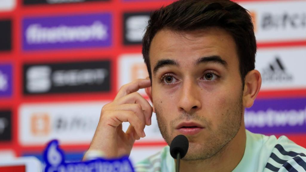 Eric García, en rueda de prensa