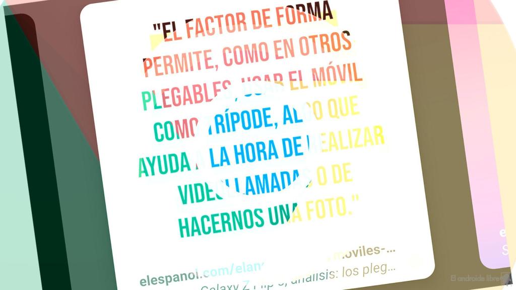 Crea tarjetas estilizadas de texto copiado y nueva experiencia de búsqueda