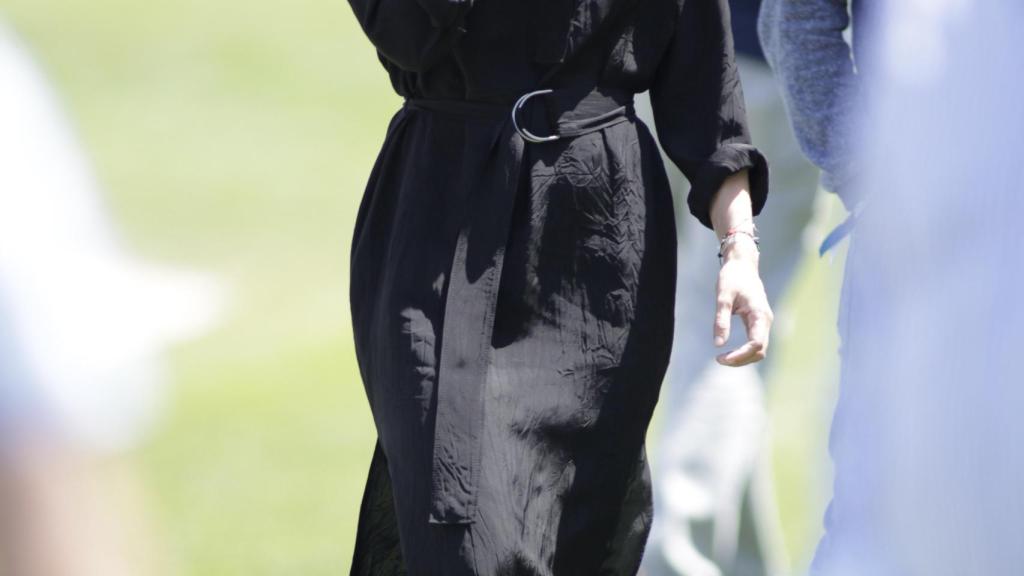 Marta Ortega, con uno de sus habituales vestidos camiseros.