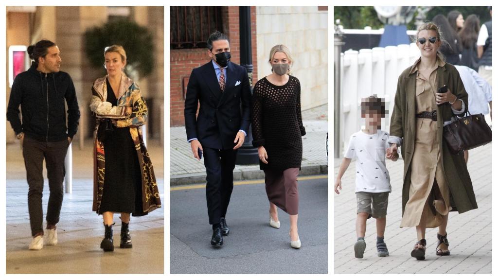 Marta Ortega con tres 'looks' típicos de su estilo vanguardista.