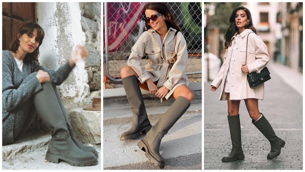 Sara Carbonero, Sara Escudero y Dulceida, llevando las botas durante el años pasado.