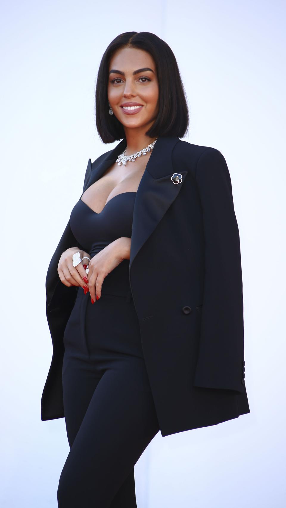 Georgina Rodríguez, en la presentación de 'Madres paralelas', en el Festival de Venecia.