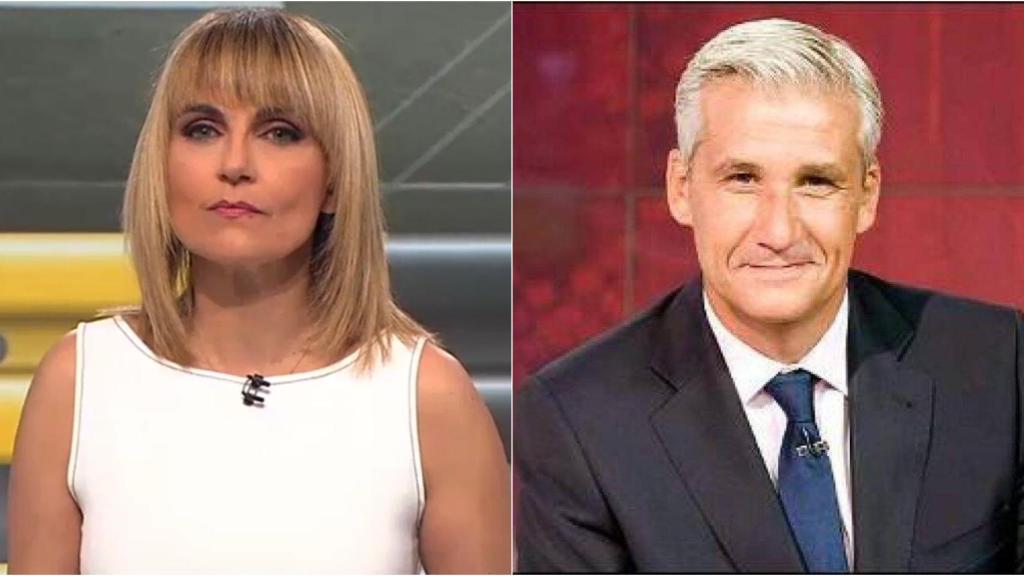 Lourdes Maldonado y Víctor Arribas en montaje de BLUPER.