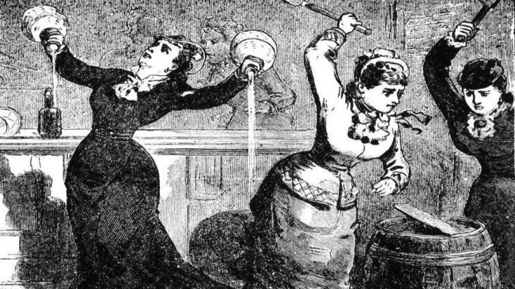 “Cómo las mujeres de Fredericktown (Ohio) abolieron el tráfico de bebidas espirituosas en su ciudad”