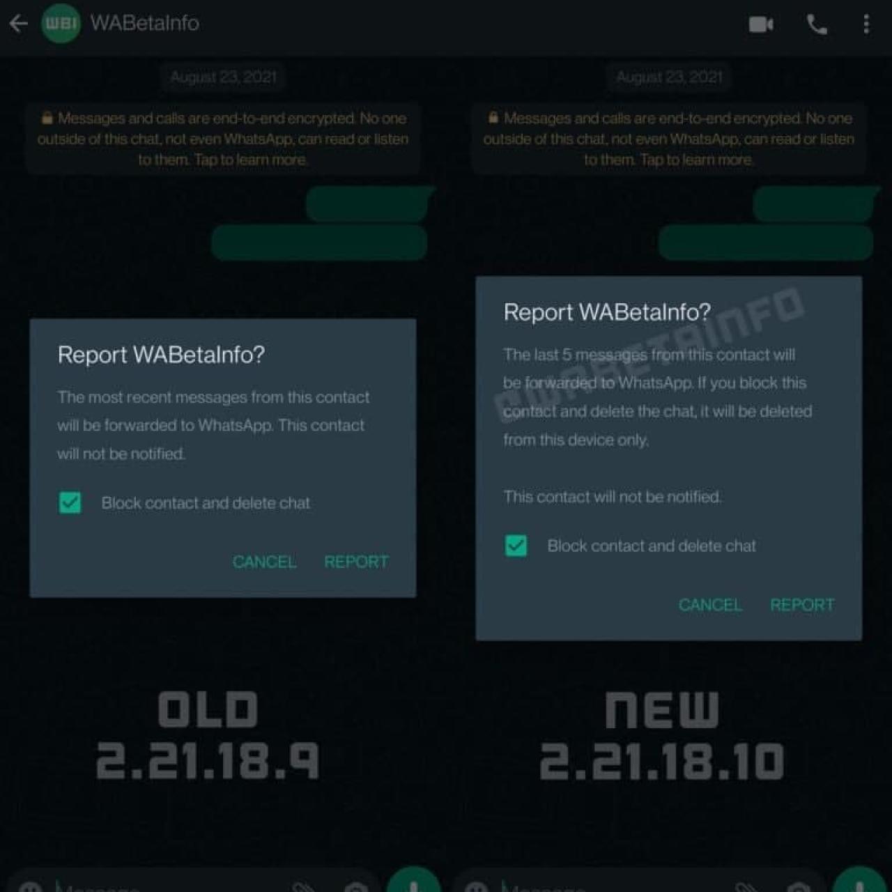 Reportar en WhatsApp