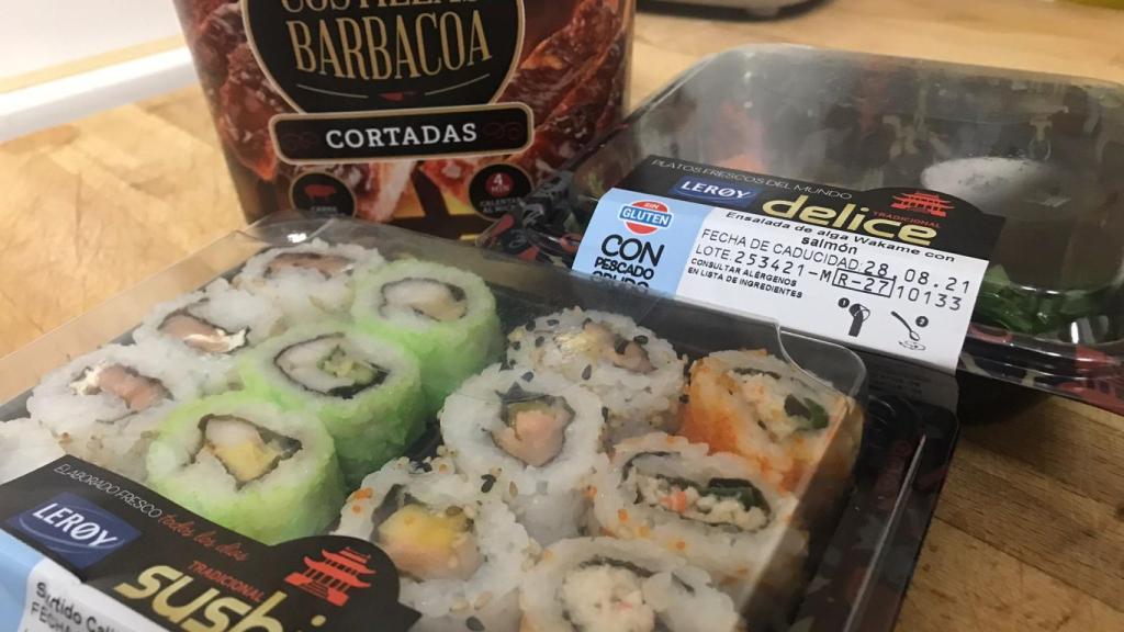 Productos comprados en Mercadona.