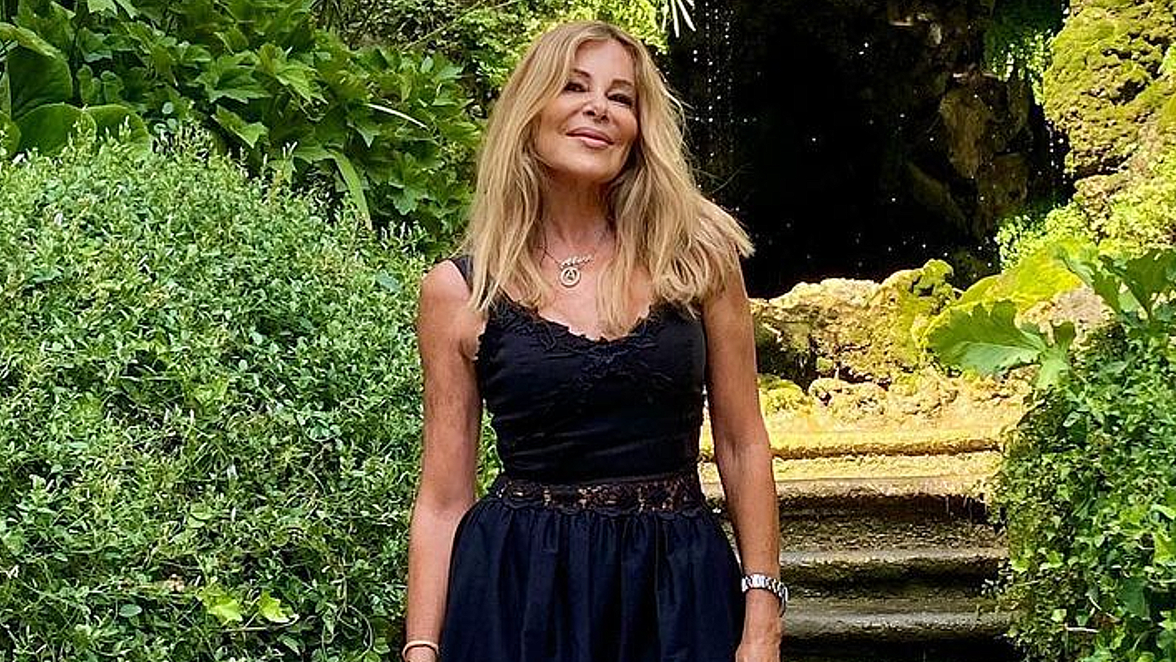 Ana Obregón, durante sus vacaciones en Roma.