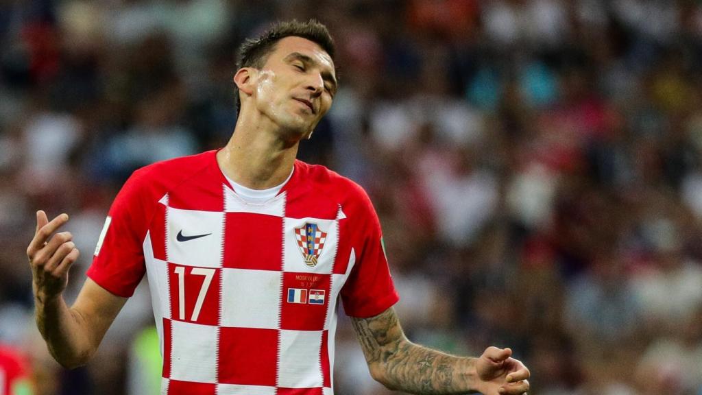 Mario Mandzukic, con Croacia