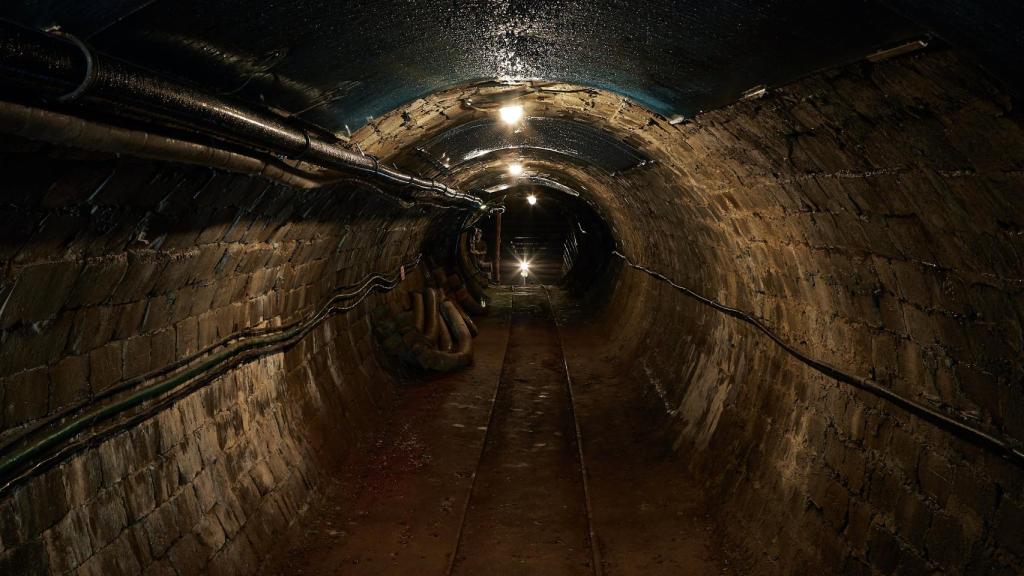 El interior de una mina.