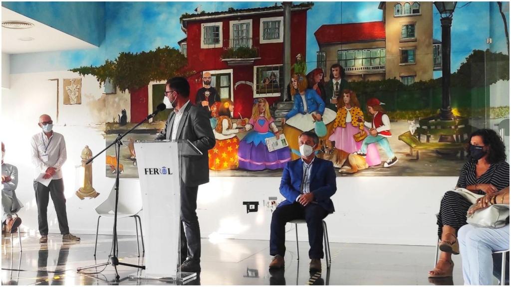 Mato en un momento de complicidad con Hermida.