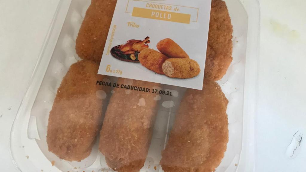 Croquetas compradas en Ahorramás.