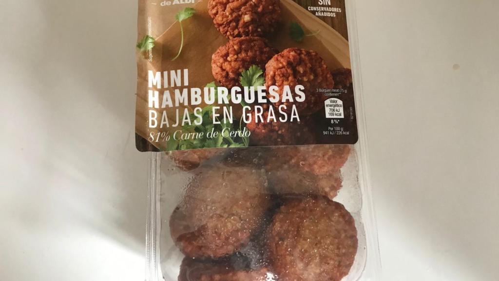 Imagen del envoltorio de las hamburguesas.
