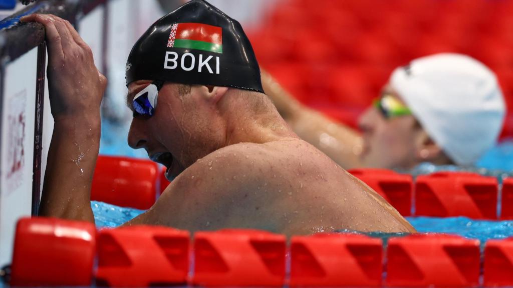 Ihar Boki antes de una prueba