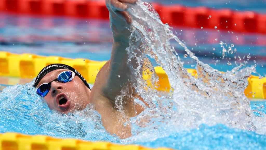 Ihar Boki durante una competición