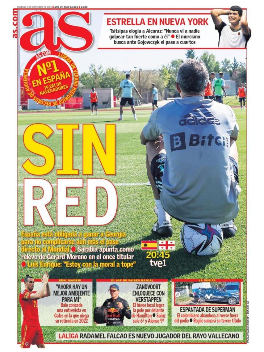 La portada del diario AS (05/09/2021)