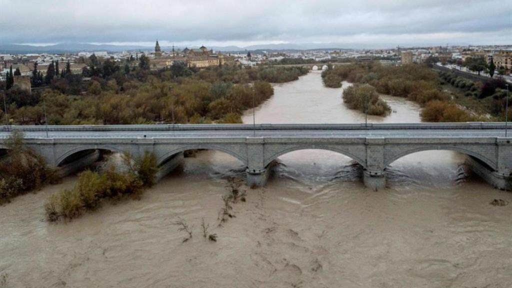 Vista del río Guadalquivir a su paso por Córdoba.