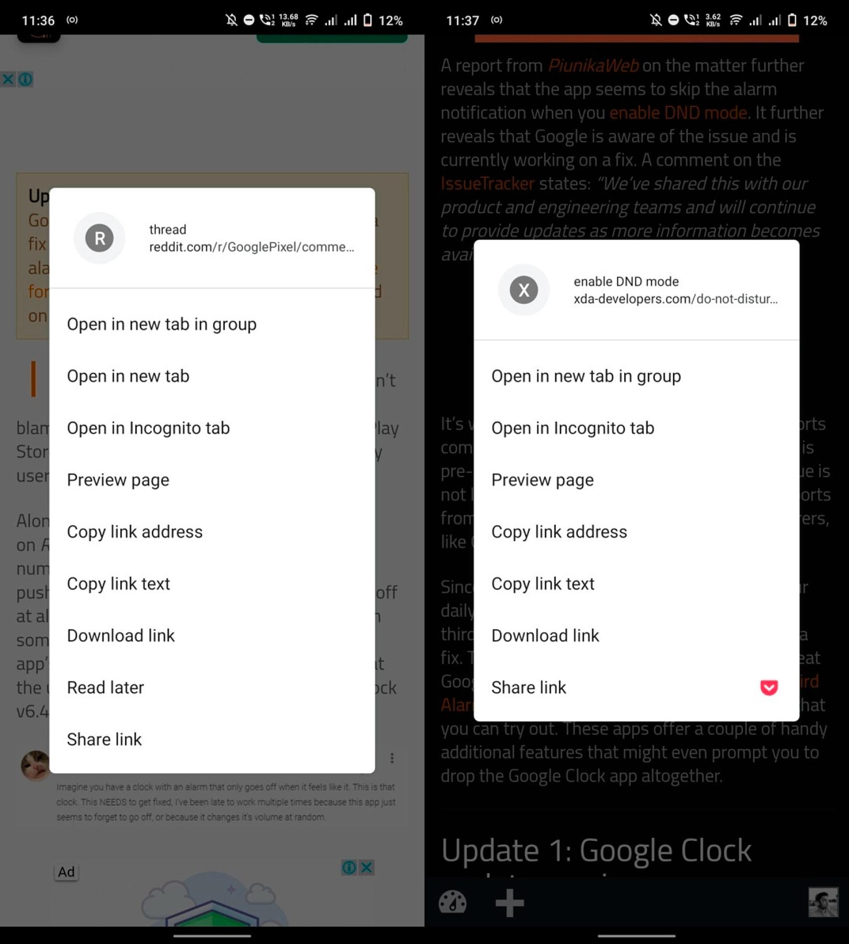 Gestión de pestañas en Chrome Beta / Gestión de pestañas anterior