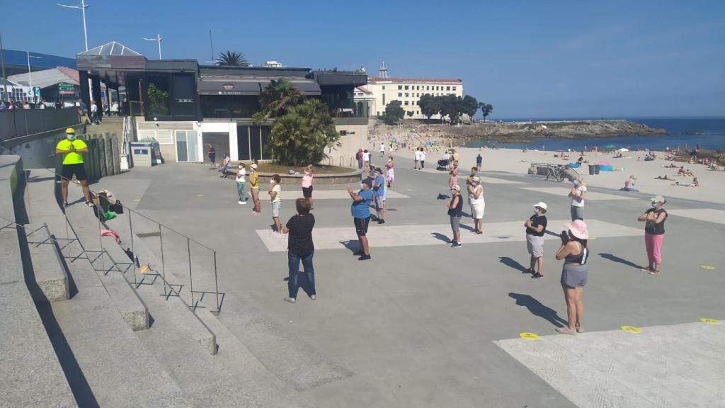 Imagen de archivo de una actividad deportiva en Riazor