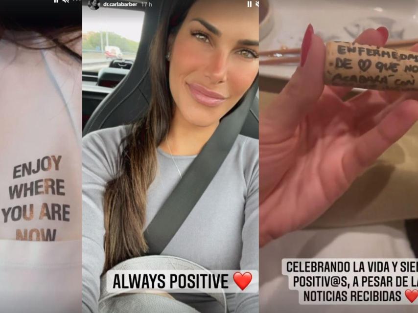 Los tres Stories que ha compartido Barber en montaje de JALEOS.