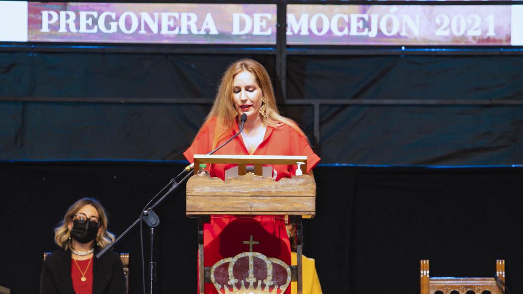 María Toledo, pregonera en Mocejón (Toledo)