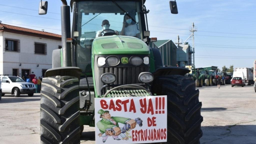 Manifestación de ganaderos en Talavera de la Reina