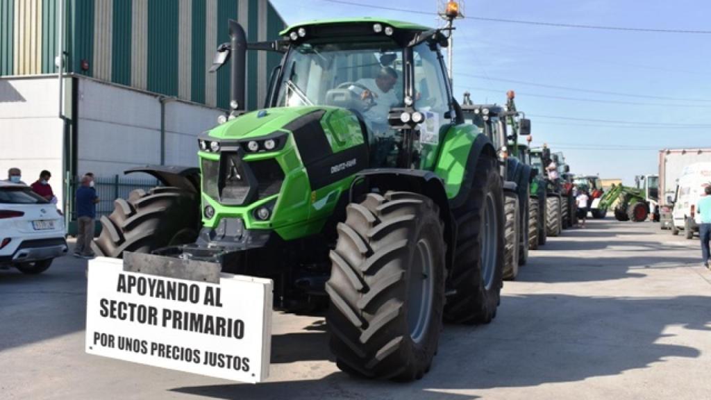 Manifestación de ganaderos en Talavera de la Reina