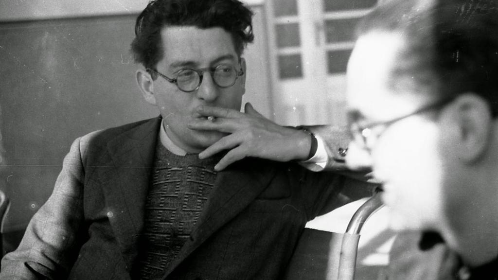 Andreu Nin junto al también dirigente del POUM Wilebaldo Solano.