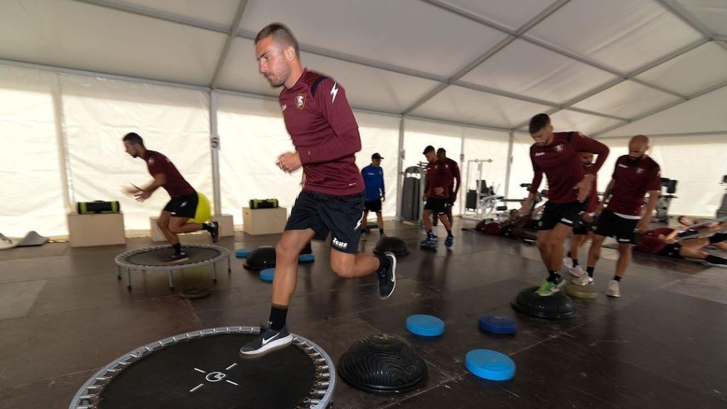 Las humildes instalaciones de la Salernitana