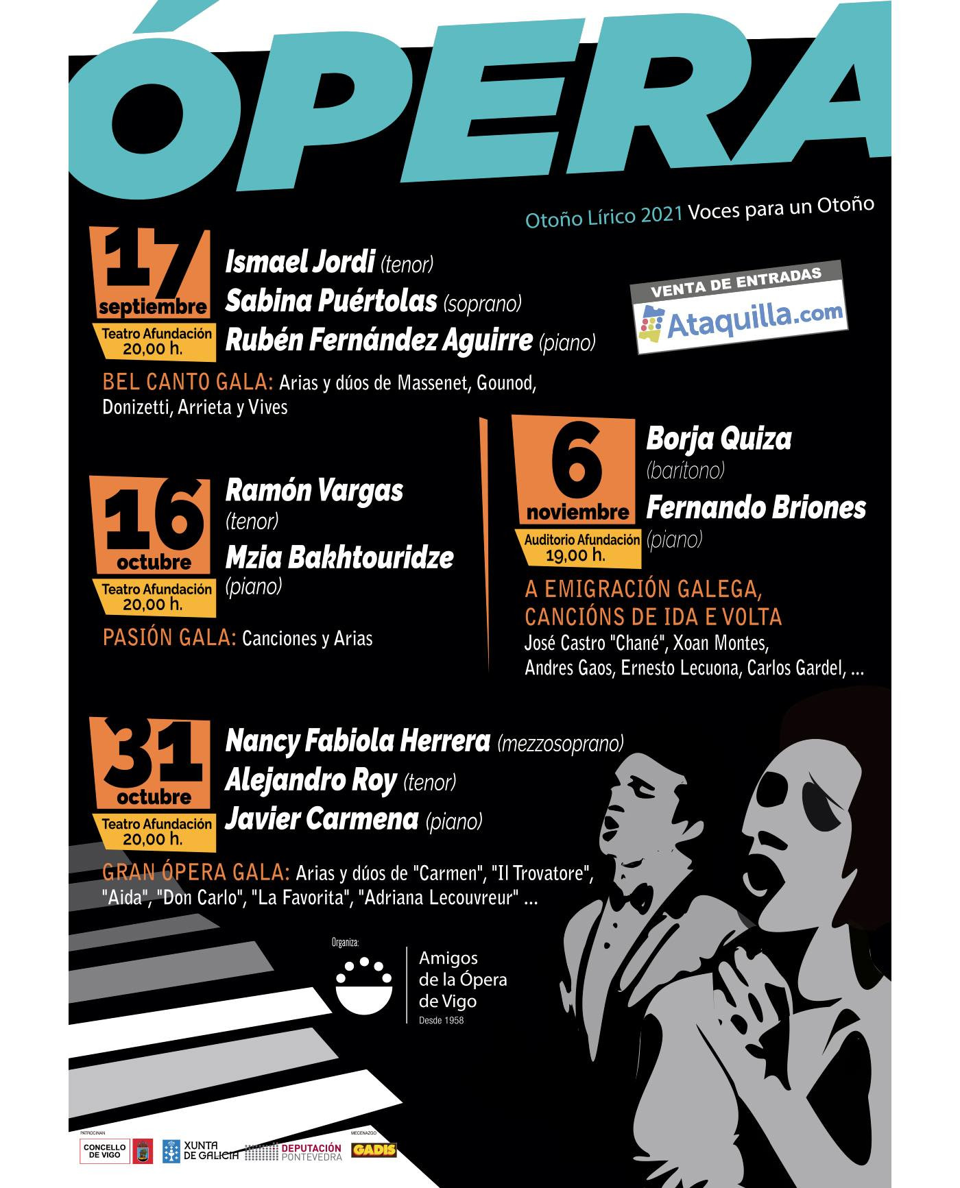 Cartel completo de Otoño Lírico
