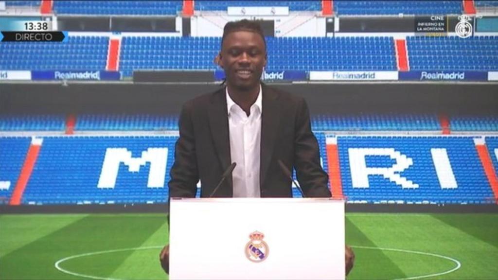 Camavinga habla en su presentación