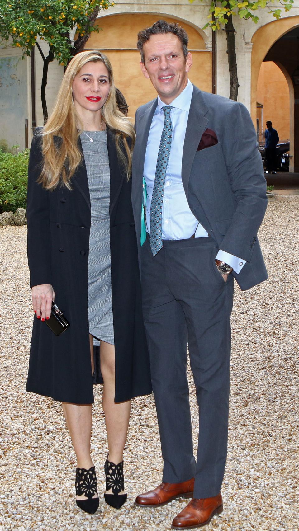 El comunicador Joaquín Prat junto a su hasta ahora esposa en imagen de archivo.