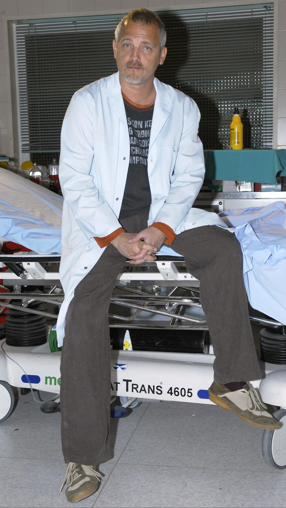 Jordi Rebellón en la presentación de la 13 temporada de 'Hospital Central'.