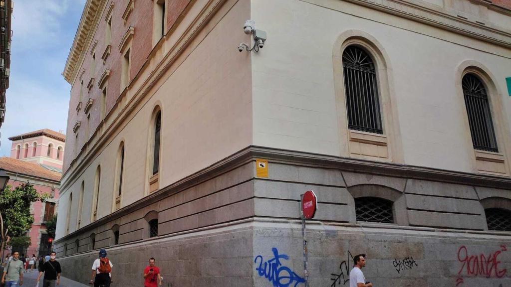 Cámaras de seguridad cercanas al domicilio del falso denunciante.