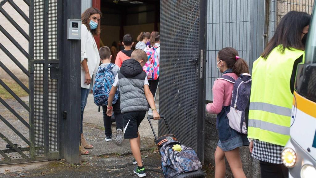 Vuelta al cole en un centro de Galicia