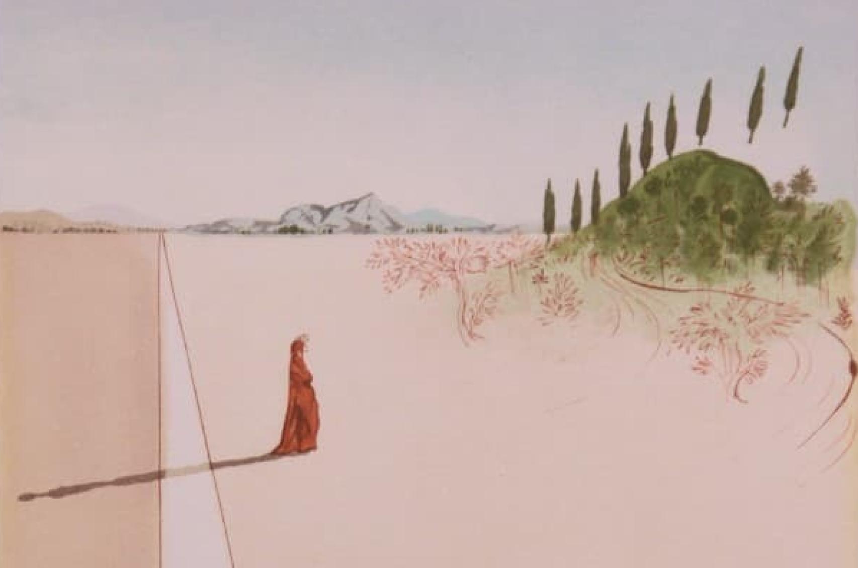 Detalle de una escena de 'Divina comedia' según Dalí.