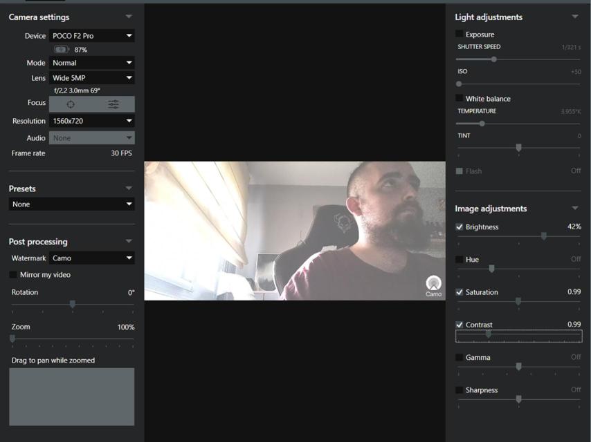 Camo con la imagen editada