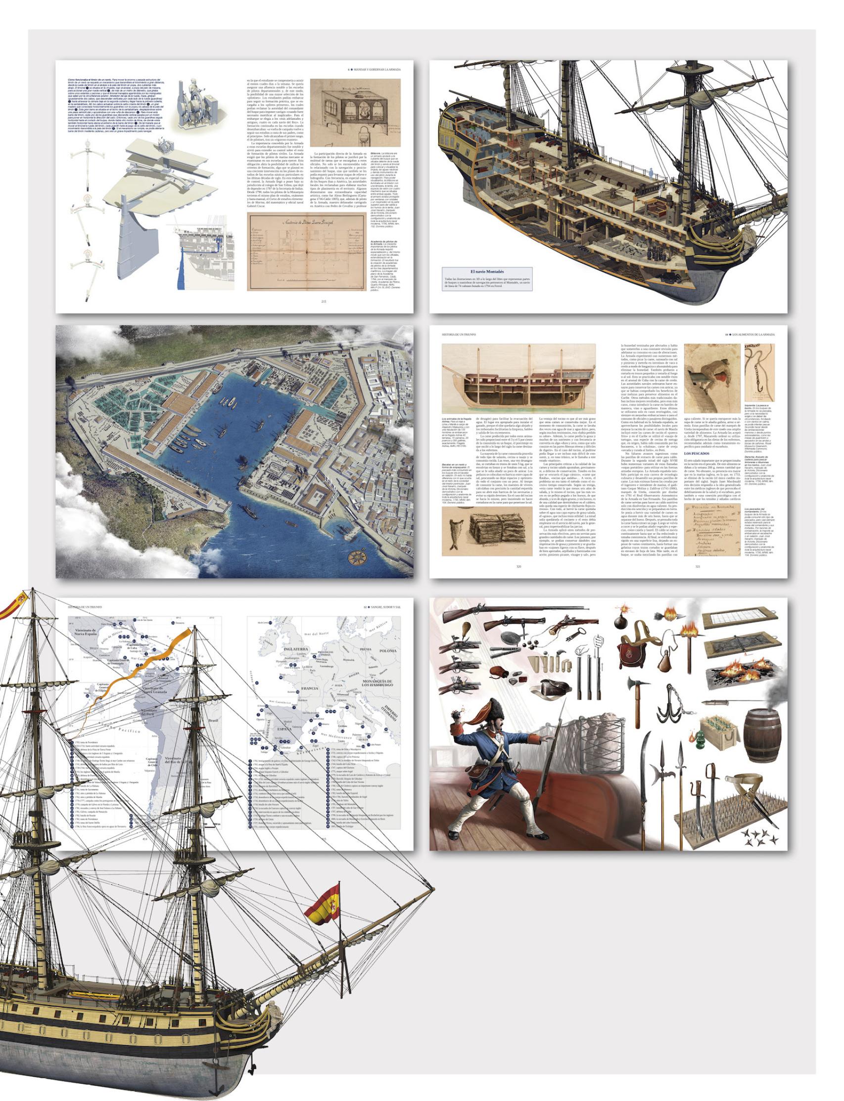 Detalle de algunas páginas de la obra.