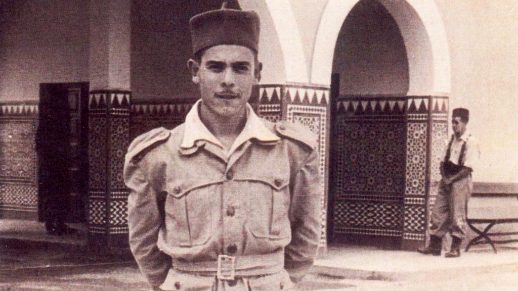 Uno de los soldados de Sidi Ifni, Nazario Sellés, en Marruecos.