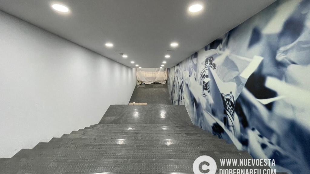 Escalinata del Santiago Bernabéu (imagen nuevoestadiobernabeu.com)