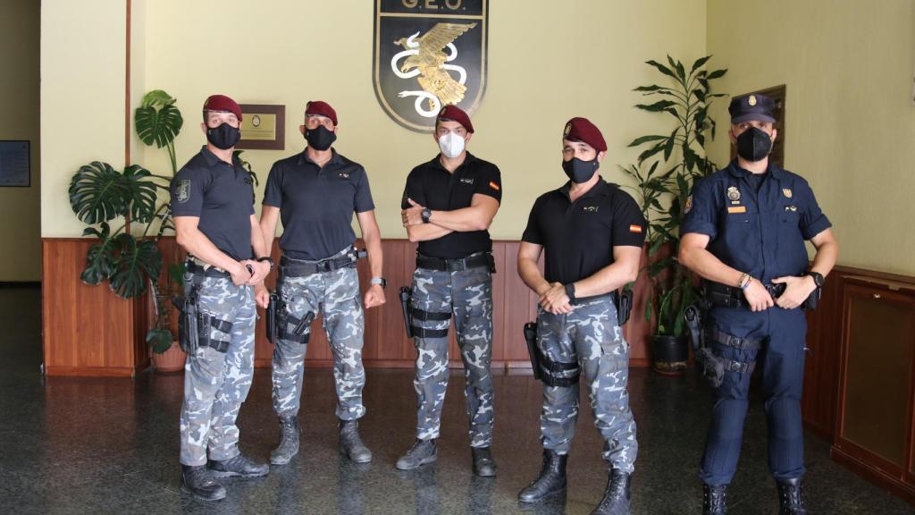 4 de los agentes del GEO y uno de la UIP que estuvieron en Kabul el pasado agosto.