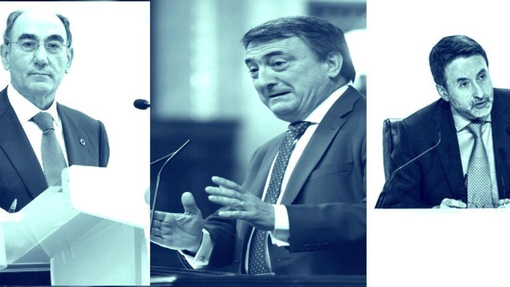 Ignacio S. Galán, Aitor Esteban y Josu Jon Imaz.