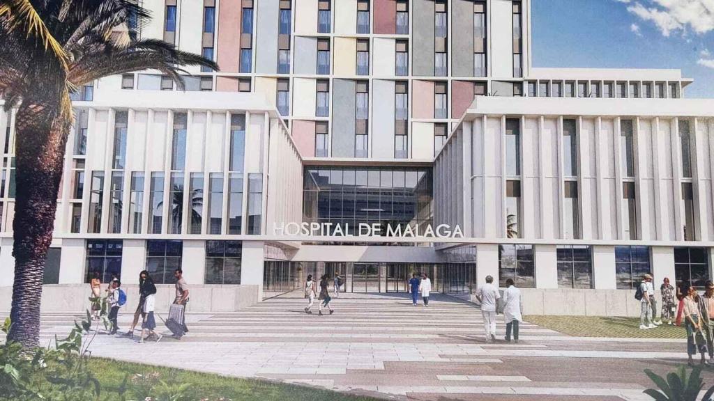 Infografía del diseño elegido para el tercer hospital de Málaga.