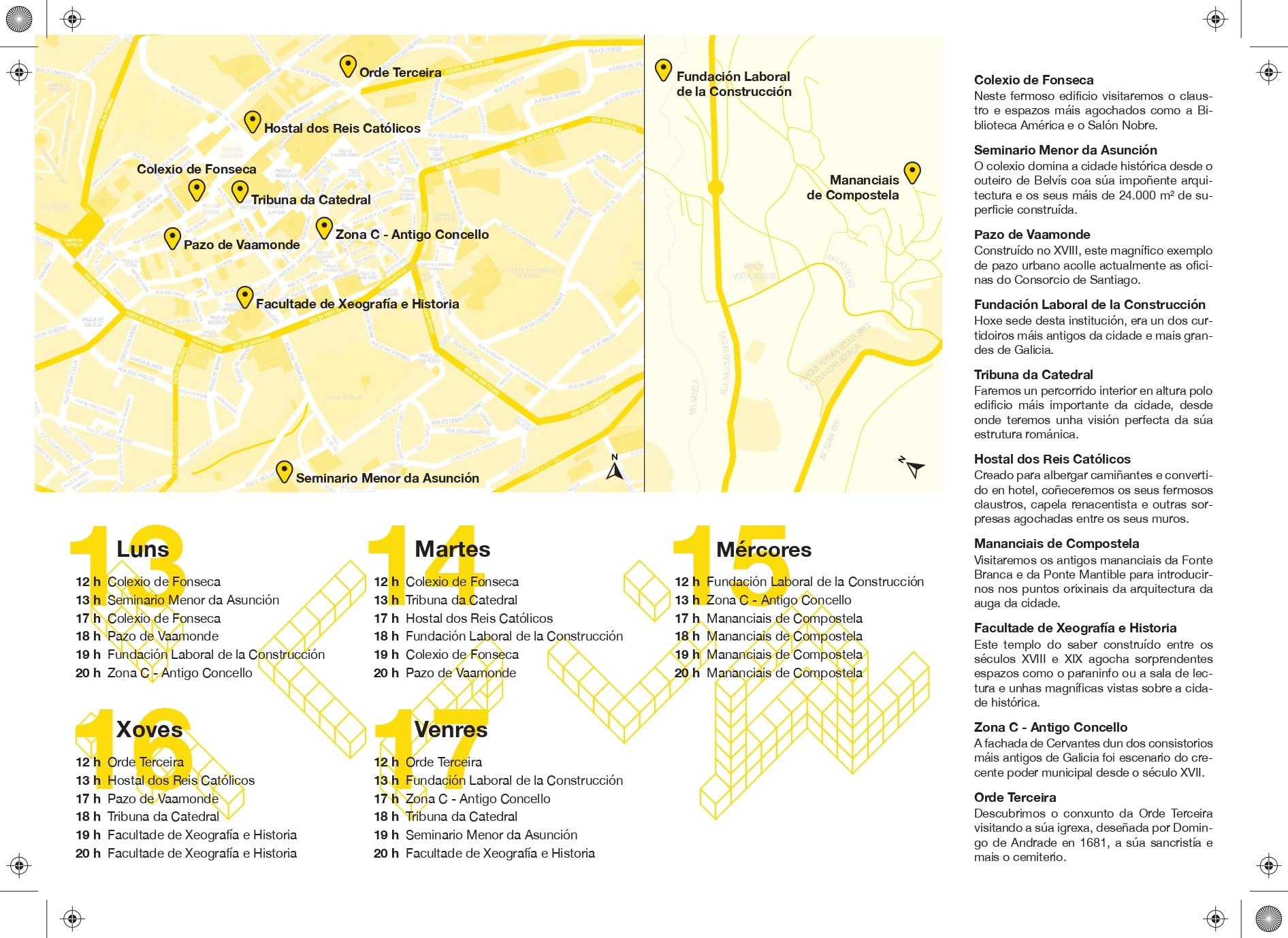 El programa de la Semana do Patrimonio Invisible (SPI).