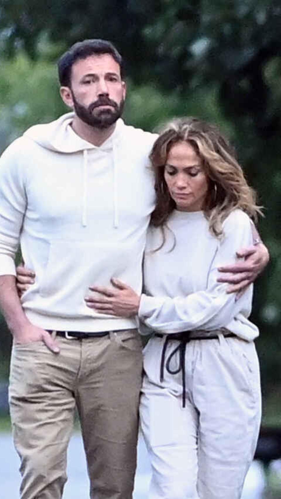 Ben Affleck y Jennifer Lopez, en una imagen captada a comienzos de julio de este año.