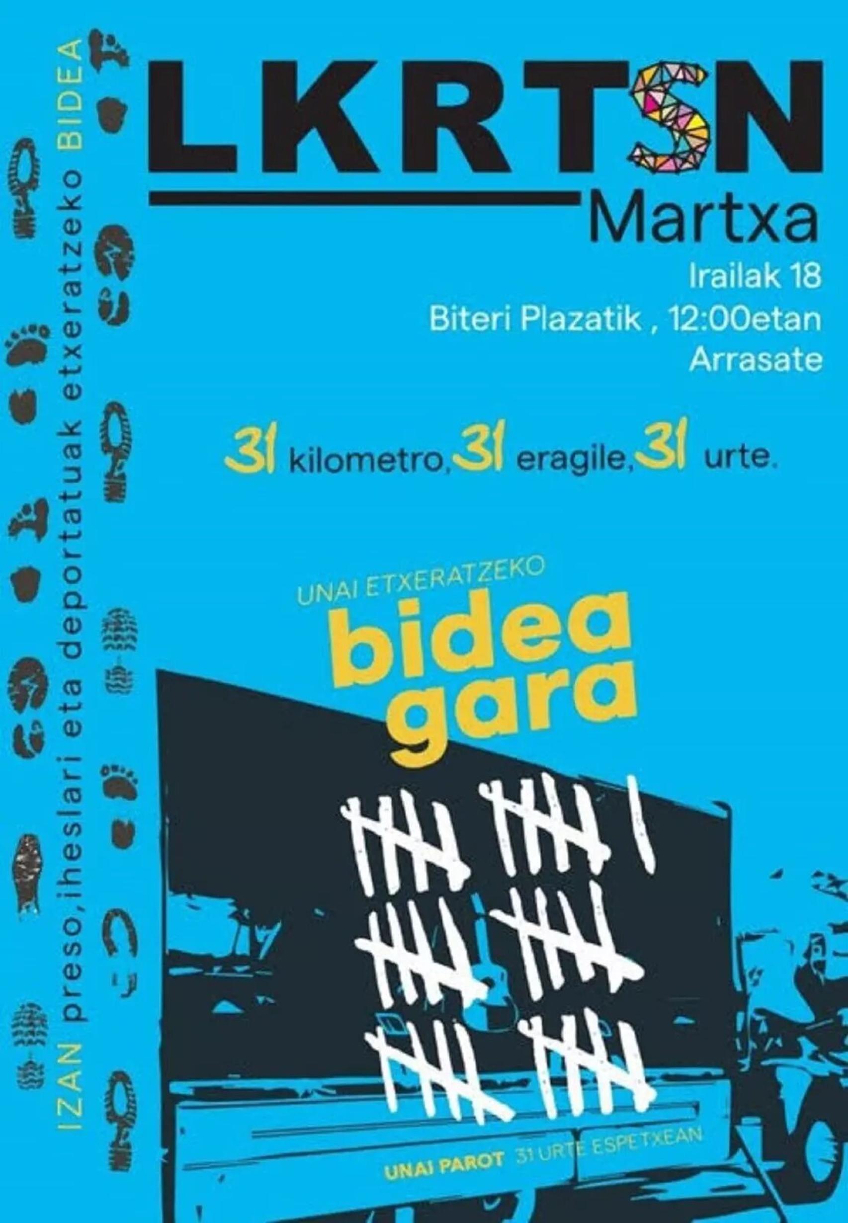 Convocatoria del homenaje al etarra Henri Parot, del colectivo Sare.