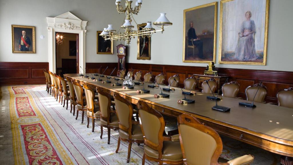 Interior de la sede del Banco de España en Madrid.