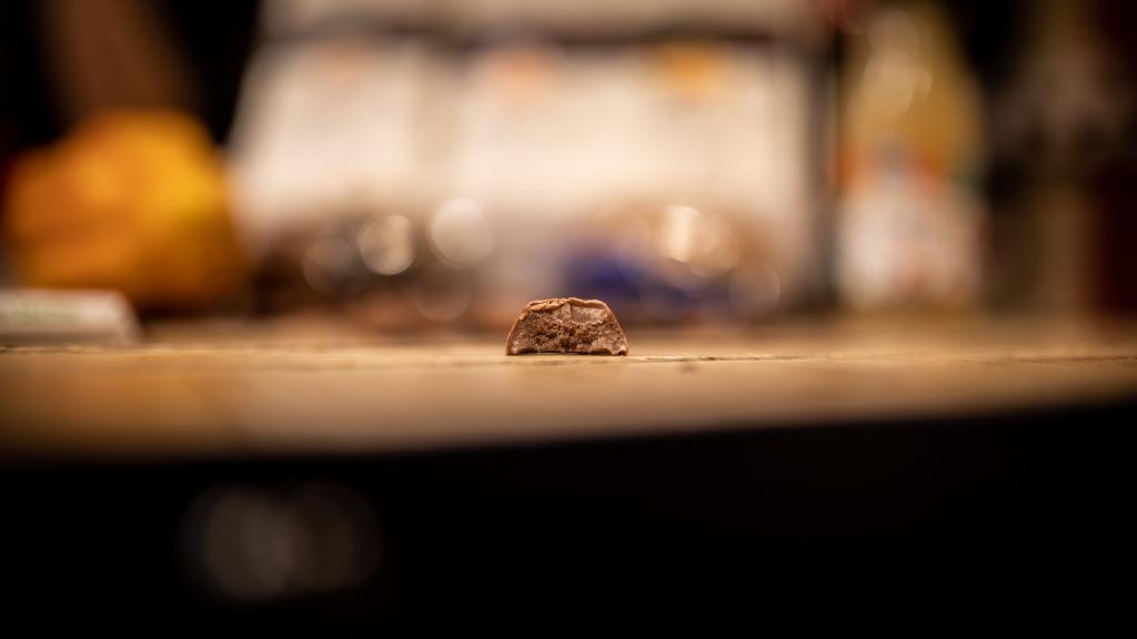 Una onza de chocolate.