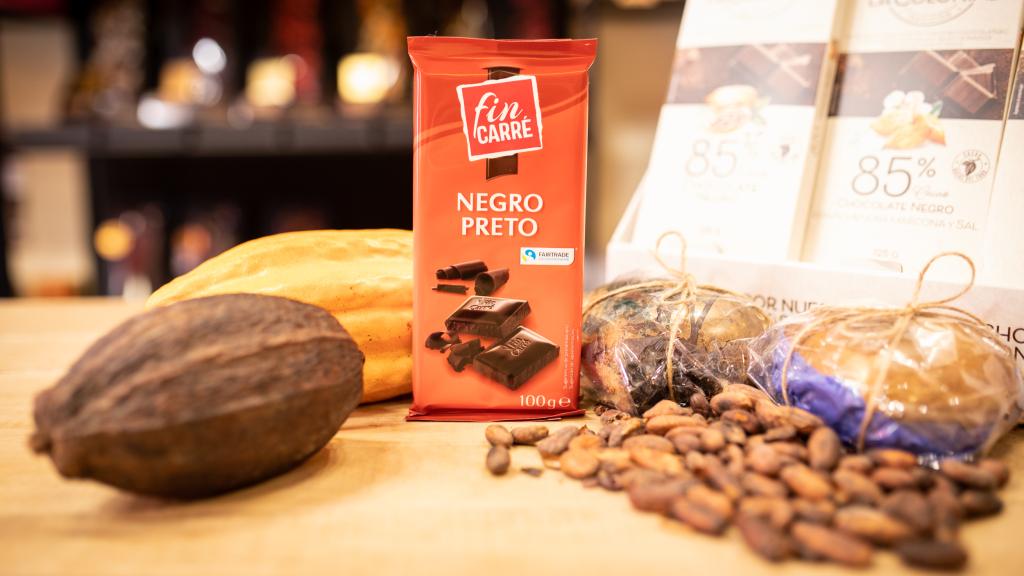 La tableta de chocolate negro Fin Carré, la marca blanca de Lidl.