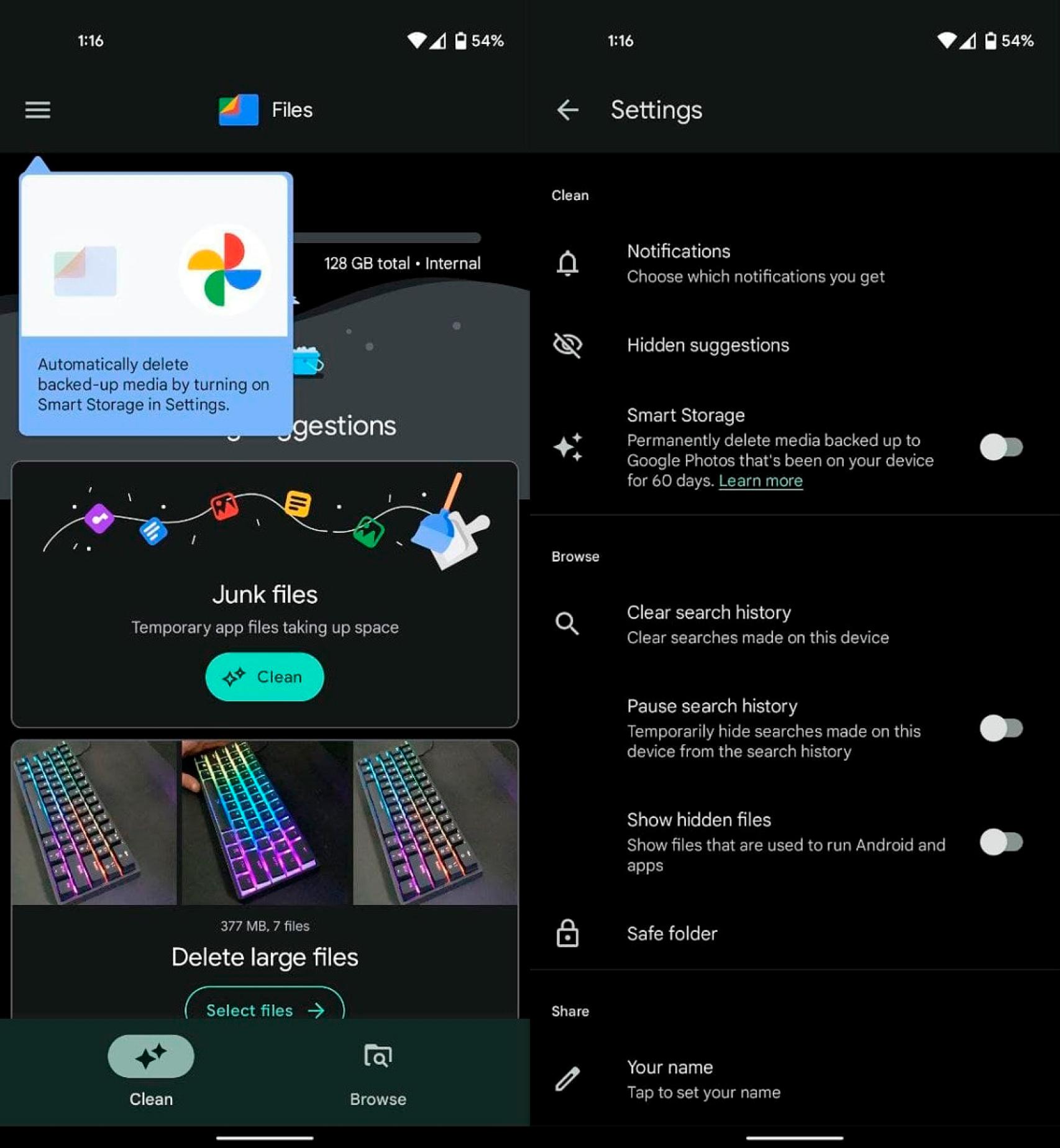 Nueva función de Files